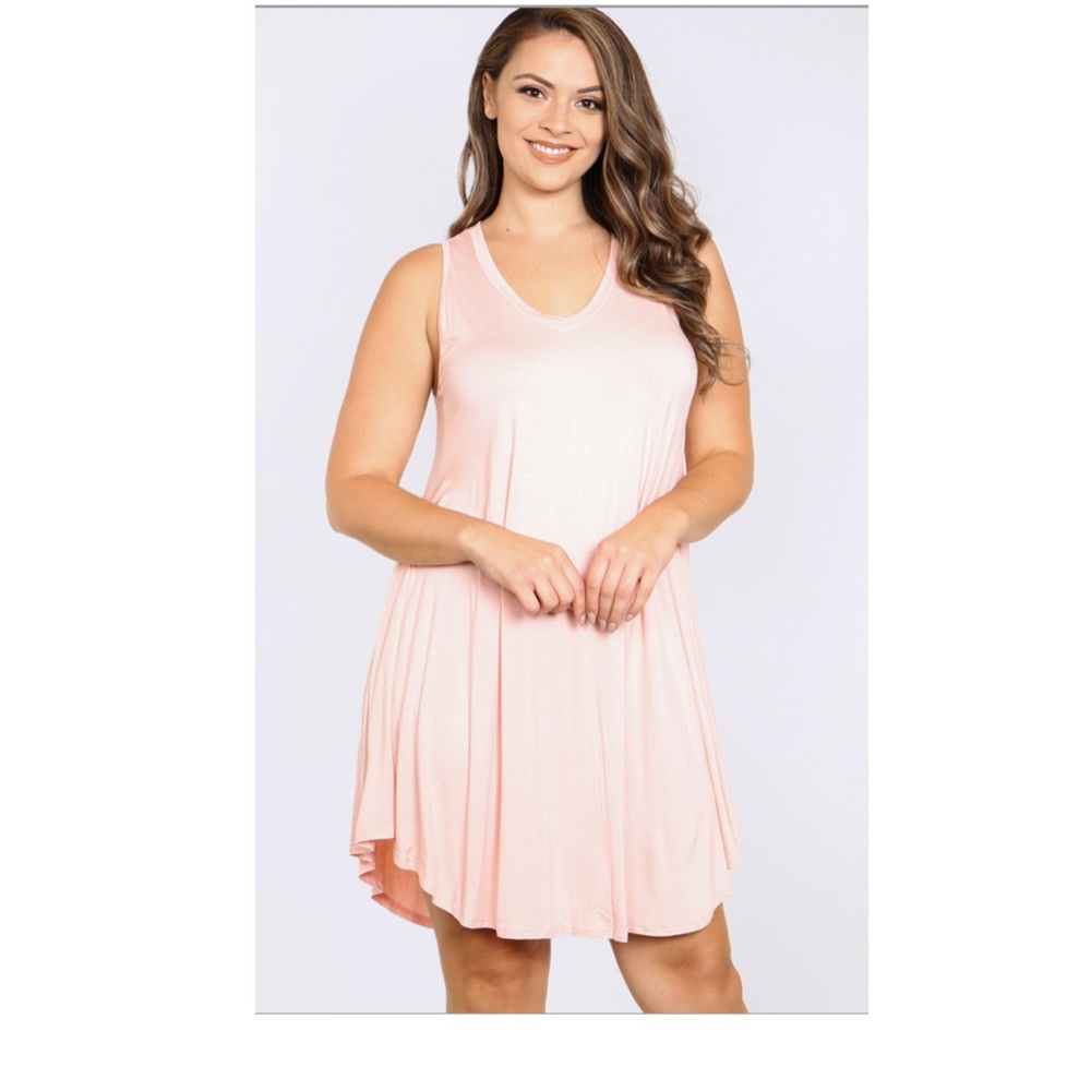 NEW Light Peach Plus Size Dress.